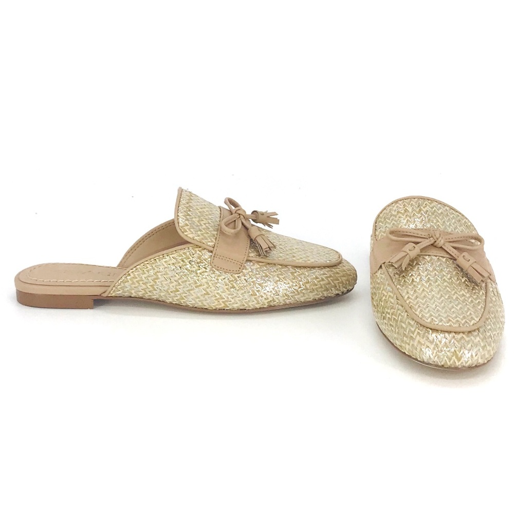 Coach Stassi Raffia Slide Size 6.5 US Women